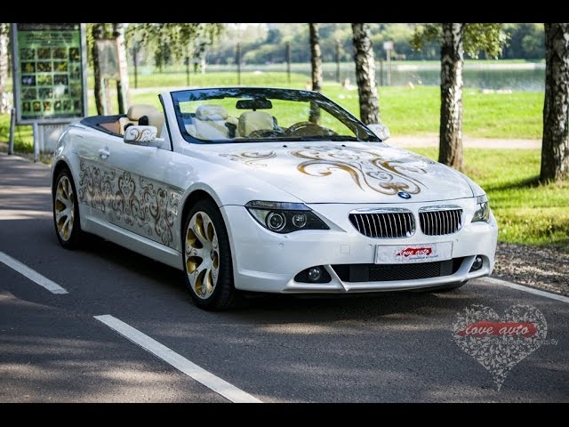 BMW 6 белый кабриолет