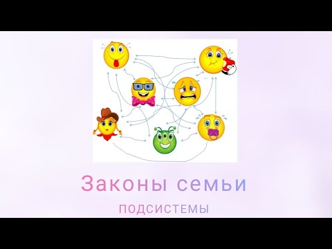 Законы семьи: подсистемы